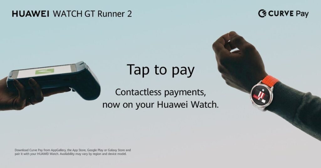 Huawei kündigt die Ausweitung des kontaktlosen Curve Pay-Zahlungen auf HUAWEI WATCH-Geräte an